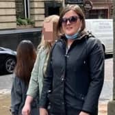 Lothian teacher Jacqueline Millar outside Edinburgh Sheriff Court - she admitted having a sexual relationship with an underage pupil