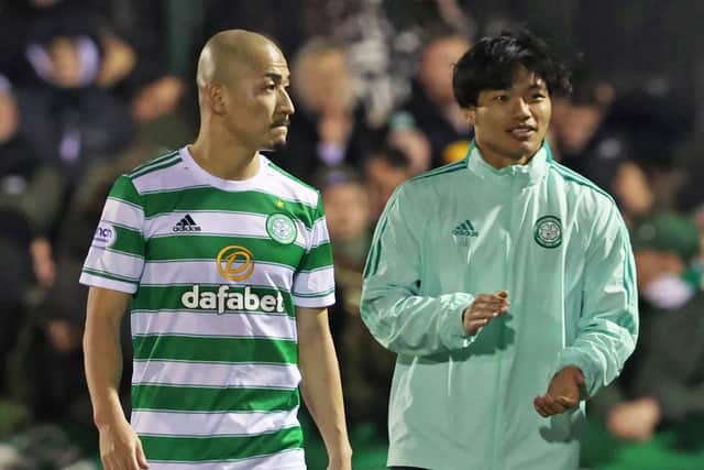 Celtic's Daizen Maeda and Reo Hatate have been called up by Japan.  (Photo by Alan Harvey / SNS Group)