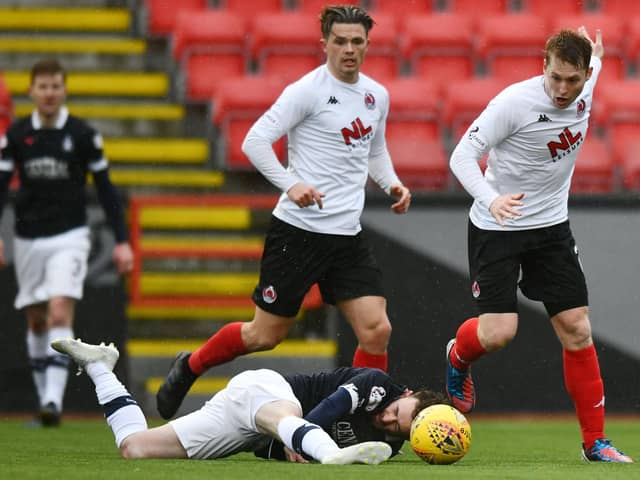 Clyde playing Falkirk last year (Picture by Michael Gillen)