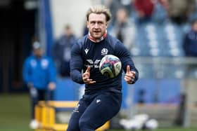 Stuart Hogg will win his 100th Scotland cap on Sunday.  (Photo by Craig Williamson / SNS Group)