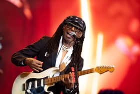 Nile Rodgers and Chic perform during day five of Glastonbury festival 2025 at Worthy Farmin 2025. (Photo by Shane Anthony Sinclair/Getty Images)