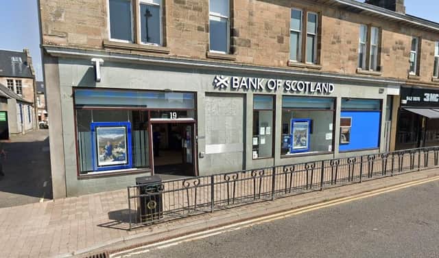 The Bearsden branch of Bank of Scotland will close in late July