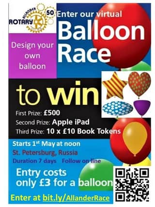 Allander Rotary charity balloon race online