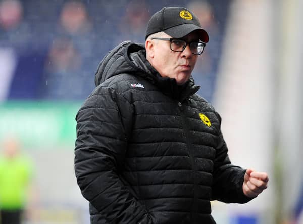 Ian McCall's Partick Thistle are one win away from the League 1 title (pic: Michael Gillen)