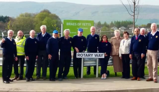 A pre-Covid photo of members of Kirkintilloch Rotary Club
