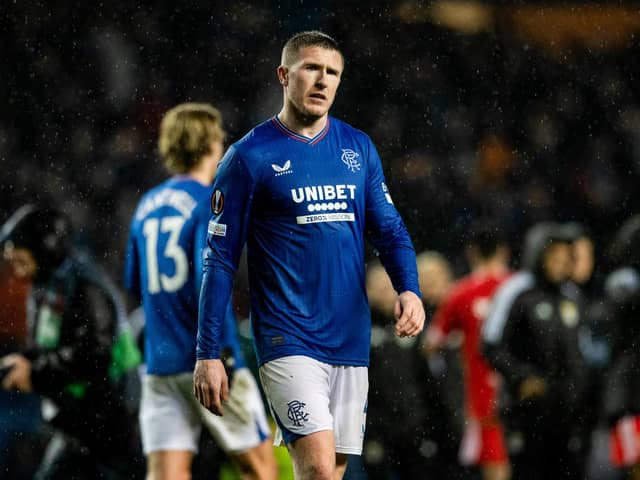 John Lundstram's expression says it all after Rangers' 1-0 loss at Ibrox.