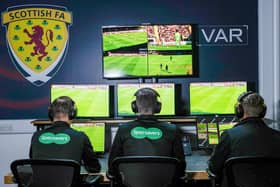 VAR, operated at Clydesdale House near Glasgow, will be introduced to Scottish football this weekend. Picture: Alan Harvey / SNS