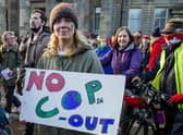 Tens of thousands marched from Kelvingrove Park to Glasgow Green as part of the COP26 Coalition’s Global Day of Action for Climate Justice.