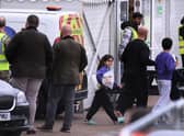 Detainees are seen inside the Manston holding centre for asylum seekers. Immigration minister Robert Jenrick this week vowed "more radical" policies to counter illegal migration.