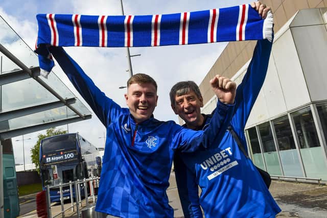 Rangers fans are travelling by planes, trains and automobiles to reach the big game