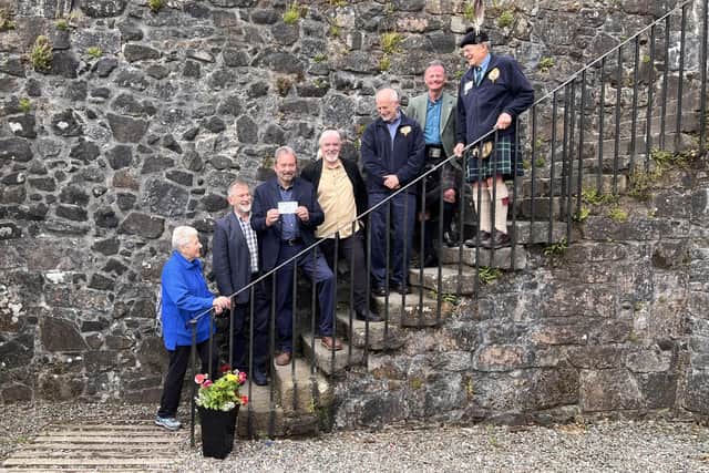 Representatives of the Clan Graham Society of North America with members of the Joint Management Committee and Mugdock Trust