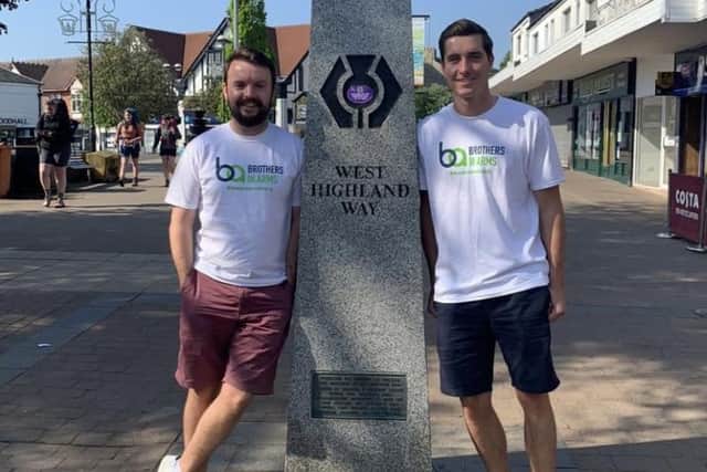 Craig Hughes and Chris McManus will tackle the West Highland way next month