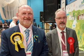 Owen O’Donnell (right) is set to replace fellow Newton Mearns North and Neilston councillor Tony Buchanan (left) as council leader