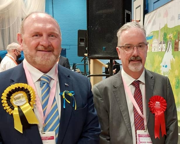 Owen O’Donnell (right) is set to replace fellow Newton Mearns North and Neilston councillor Tony Buchanan (left) as council leader