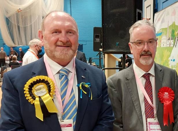 Owen O’Donnell (right) is set to replace fellow Newton Mearns North and Neilston councillor Tony Buchanan (left) as council leader