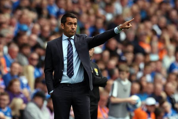 Rangers manager Giovanni van Bronckhorst.  