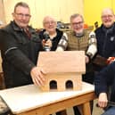 MP David Mundell found out more about Biggar Men's Shed members' ambitious plans for the school site.