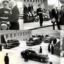 As she stepped from her car on to the red carpet, the Queen was greeted by thousands of well-wishers, as well as the Provost of Biggar, Mr W P Bryden, who was presented by the Lord Lieutenant, Sir Murray Stephen.