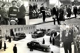 As she stepped from her car on to the red carpet, the Queen was greeted by thousands of well-wishers, as well as the Provost of Biggar, Mr W P Bryden, who was presented by the Lord Lieutenant, Sir Murray Stephen.