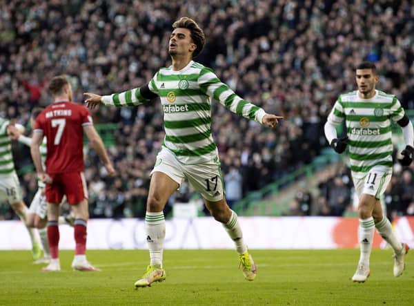 Jota netted the goal for Celtic in their 1-1 draw with Rangers.  (Photo by Alan Harvey / SNS Group)