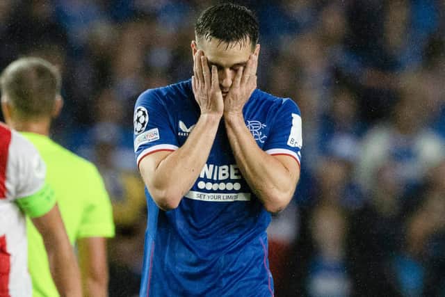 The injury nightmares suffered by Rangers Tom Lawrence since his move to Scotland last summer show no signs of abatting after Michael Beale revealed the midfielder has required a second knee operation. (Photo by Craig Williamson / SNS Group)