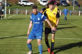 Hugh Kerr (left) has left Lanark United