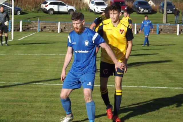 Hugh Kerr (left) has left Lanark United