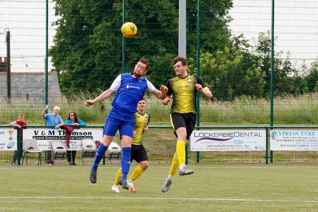 Steven Frame was a four-goal hero for Carluke Rovers at Mid Annandale (Pic by Kevin Ramage)