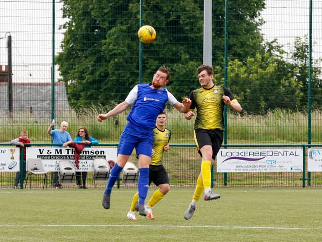 Steven Frame was a four-goal hero for Carluke Rovers at Mid Annandale (Pic by Kevin Ramage)