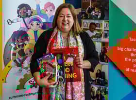 Kirsten Oswald at an event in Westminster supporting the Summer Reading Challenge