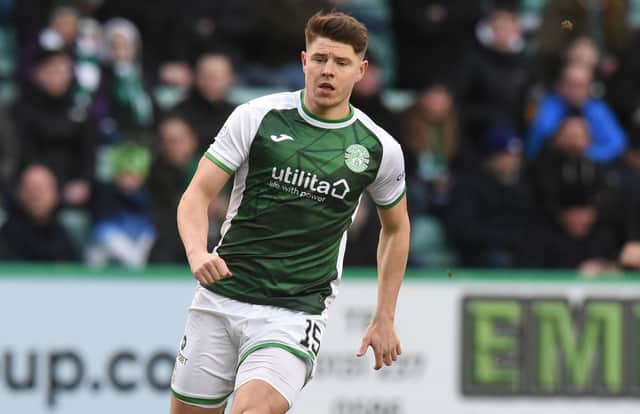 Hibs striker Kevin Nisbet is reportedly back on Celtic's transfer radar. (Photo by Ross MacDonald / SNS Group)