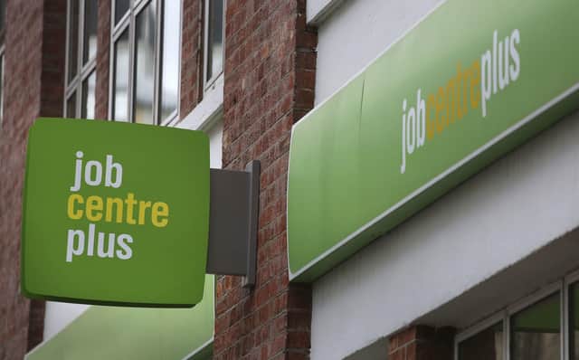 File photo dated 17/02/16 of a Job Centre plus sign. People receiving unemployment benefit on its own are receiving only slightly more than would tip them into destitution, the Social Insecurity report has warned. Issue date: Wednesday January 19, 2022.