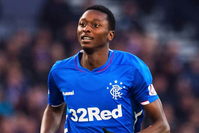 Umar Sadiq pictured during his loan spell at Rangers