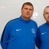 Mark Weir (left) with Rovers assistant Kenny Neill (Pic by Kevin Ramage)