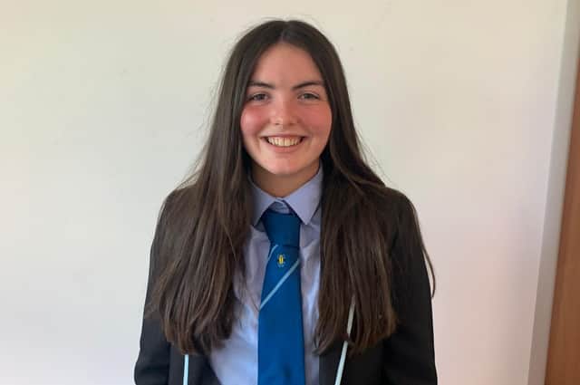 Megan Docherty, a pupil at Turnbull High Scholl in Bishopbriggs, has won a golf scholarship in the USA