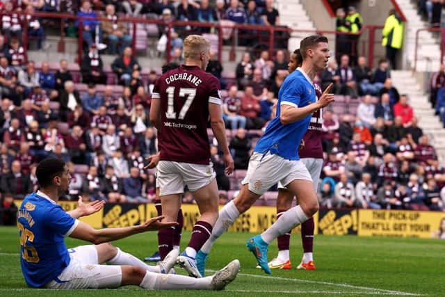Cedric Itten equalised for Rangers with a powerful header.