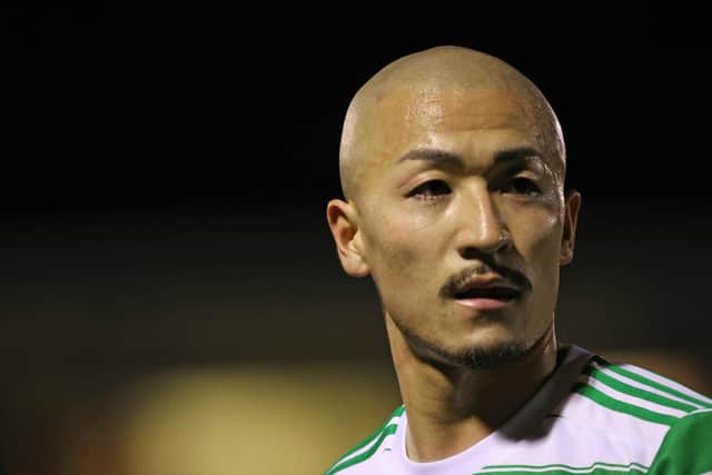 Celtic's Daizen Maeda was on the bench for Japan.