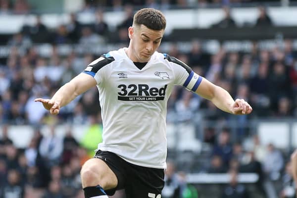 Tom Lawrence is a free agent after his Derby County contract ran out and Sheffield United want to bring the player to Bramall Lane (photo by Cameron Smith/Getty Images).