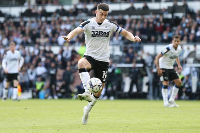 Tom Lawrence is a free agent after his Derby County contract ran out and Sheffield United wanted to bring the player to Bramall Lane (Cameron Smith/Getty Images).