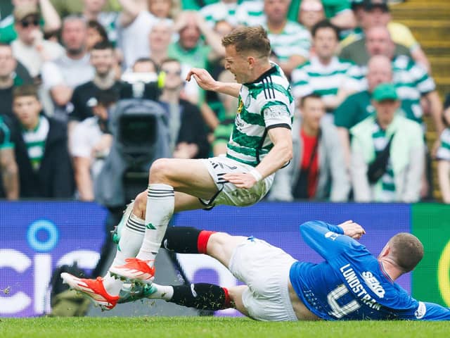 The game changed on John Lundstram's red card for this tackle on Alistair Johnston.