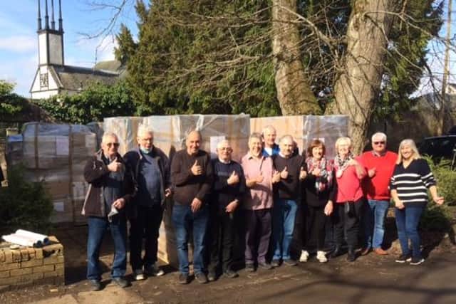 COG members and volunteers mucked in to make sure the donations were packed and ready within a week of the appeal being launched!