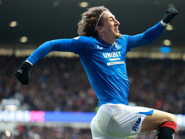Rangers' Fabio Silva netted his first league goal but a former ref has raised an issue