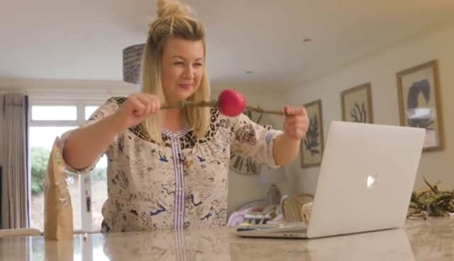 Rosie Ramsey gets to grips with making a bird feeder