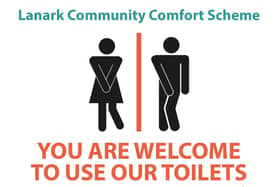 This poster will make it clear to visitors and residents where they can use the toilets free of charge.