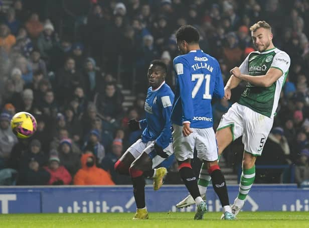 <p>Hibs star Ryan Porteous has been linked with Rangers. (Photo by Craig Foy / SNS Group)</p>