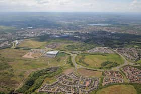 Aerial View of Meadowhead Remediation Area - Ravenscraig