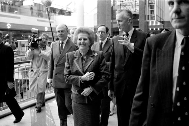 Prime Minister Margaret Thatcher officially opened the St Enoch Centre.