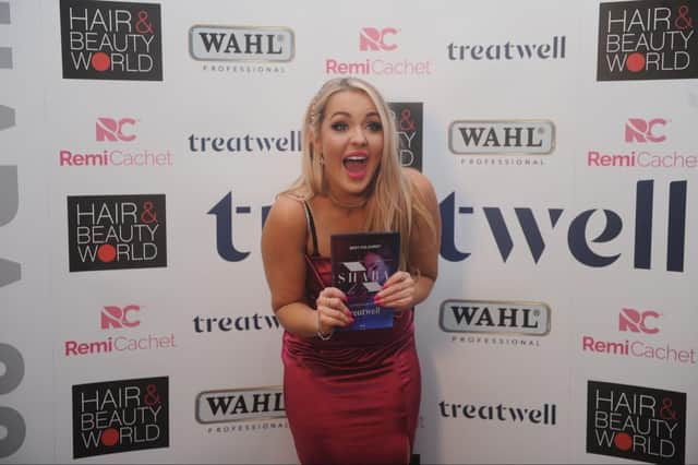 Lenzie salon owner Laura Black winner at Scottish Hair and Beauty Awards