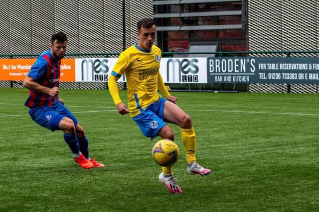 Cumbernauld Colts skipper Stephen O'Neill in action against Airdrie (pic: Erin Wilson)