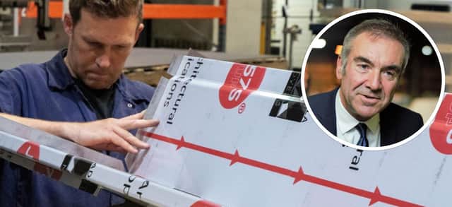 Staff at MSP Cumbernauld (pictured) will receive a £1,000 boost, thanks to Vivalda’s foresight; and inset, Peter Johnson, chairman and founder of Vivalda Group.